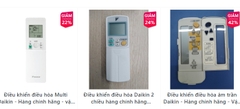 Bán điều khiển điều hòa Daikin QUA SỬ DỤNG - Sửa tại nhà điều hòa