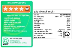 Tủ lạnh Samsung RB30N4190BU/SV Inverter 307 lít