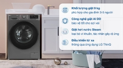 Máy giặt LG FV1409S4M AI DD Inverter 9 kg