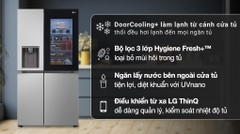 Tủ lạnh LG GR-G257SV Inverter 635 lít Side By Side InstaView