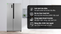 Tủ lạnh LG GR-B256JDS Inverter 519 lít Side By Side