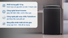 Máy giặt LG T2512VBTB TurboDrum Inverter 12 kg
