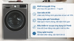 Máy giặt LG FV1410S4B AI DD Inverter 10 kg