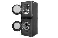 Tháp giặt sấy LG WT1410NHB WashTower Inverter giặt 14 kg - sấy 10kg
