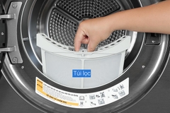 Tháp giặt sấy LG WT1410NHB WashTower Inverter giặt 14 kg - sấy 10kg