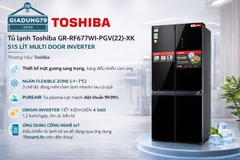 Tủ lạnh Toshiba GR-RF677WI-PGV(22)-XK 515 lít Multi Door  Inverter