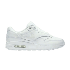 [807605-105] K NIKE AIR MAX 1 WHITE VAST GREY