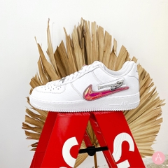 [CW6558-100] M NIKE AIR FORCE 1 LOW ZIP SWOOSH WHITE