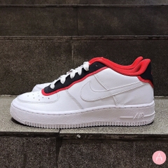 [BV1084-101] K NIKE AIR FORCE 1 LV8 DBL WHITE RED OBSIDIAN NAVY