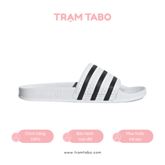 [280648] M ADIDAS ADILETTE WHITE BLACK