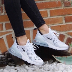 [943345-100] K NIKE AIR MAX 270 WHITE BLACK