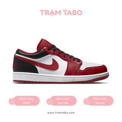 [553560-163] K AIR JORDAN 1 LOW BULLS 'WHITE/RED/BLACK'