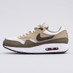 [807602-200] K NIKE AIR MAX 1 GREEN WHITE