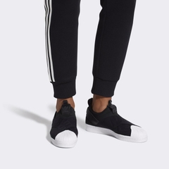[CQ2382] W ADIDAS SUPERSTAR SLIP ON BLACK WHITE