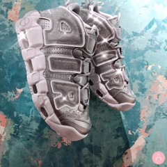 [917593-003] W NIKE AIR UPTEMPO METALLIC SILVER