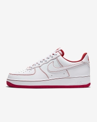 [CV1724-100] M NIKE AIR FORCE 1 LOW WHITE UNIVERSITY RED STITCH