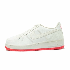 [AO2296-101] K NIKE AIR FORCE 1 WHITE RED PINK