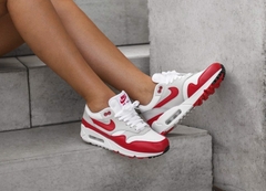 [AJ7695-100] M NIKE AIR MAX 90/1 WHITE RED