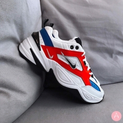 [AV4789-100] M NIKE M2K TEKNO WHITE NAVY ORANGE