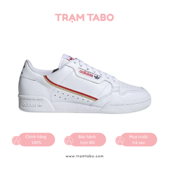 [EF1478] M ADIDAS CONTINENTAL 80 WHITE RED GOLD