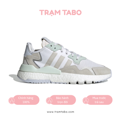 [EG9197] M ADIDAS NITE JOGGER WHITE MINT BLUE REFLECTIVE