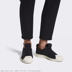[CQ2517] W ADIDAS SUPERSTAR SLIP ON BLACK WHITE
