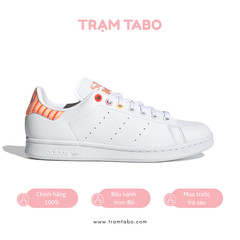 [H03196] W ADIDAS STAN SMITH CLEAR PINK/SOLAR RED