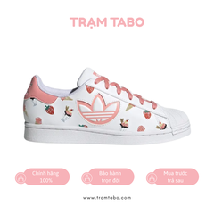 [H05667] W ADIDAS SUPERSTAR CLOUD WHITE/RAY PINK