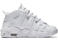 [415082-102] K NIKE AIR UPTEMPO ALL WHITE
