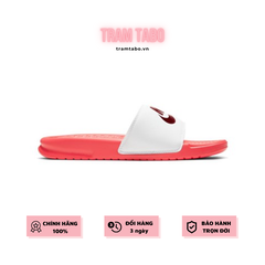 [343881-617] W NIKE BENASSI JDI WHITE NOBLE RED