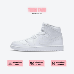 [554724-130] M JORDAN 1 MID TRIPLE WHITE 2.0 (2020)