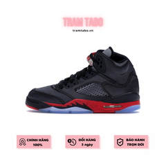 [440888-006] K NIKE AIR JORDAN 5 RETRO BLACK RED UNIVERSITY