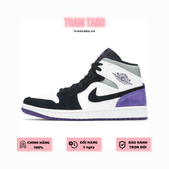 [852542-105] M JORDAN 1 MID SE PURPLE HEEL BLACK/PURPLE