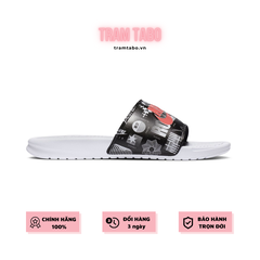 [631261-107] M NIKE BENASSI JDI PRINT SLIDE WHITE/ UNIVERSITY RED-BLACK