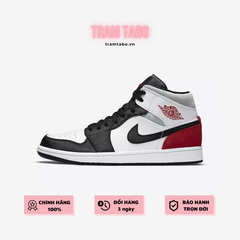 [852542-100] M JORDAN 1 MID SE UNION BLACK TOE WHITE/GYM RED