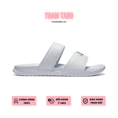[819717-100] W NIKE BENASSI JDI DUO SLIDE ALL WHITE