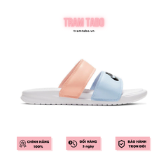 [819717-109] W NIKE BENASSI DUO ULTRA SLIDE BLUE/PINK