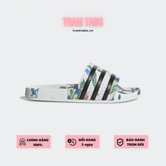 [EE4851] W ADIDAS ADILETTE WHITE FLORAL