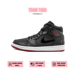 [BQ6578-001] M NIKE AIR JORDAN 1 MID RETRO BLACK RED