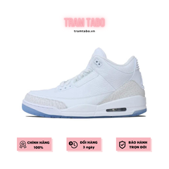 [136064-111] M NIKE AIR JORDAN 3 ALL WHITE