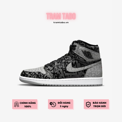 [555088-036] M AIR JORDAN 1 HIGH OG REBELLIONAIRE 'BLACK/WHITE/PARTICLE GREY'