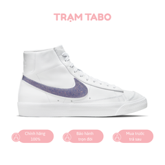 [DH4399-101] W NIKE BLAZER MID 77 PURPLE GLITTER 'WHITE/PURPLE'