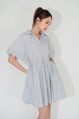 Kera Shirt Dress - Striped Grey