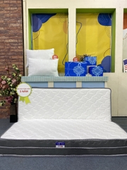 Nệm Cao Su Non Tổng Hợp Cao Cấp GODEN BEDDING (Thẳng hoặc Gấp 3) 200*160*7 - tặng tặng 1 bộ drap thun lạnh hoặc 2 ruột gối nằm