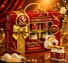 SCNEST LUXURY - YẾN SÀO ĐƯỜNG PHÈN CHỨA 1500MG YẾN TINH CHẾ