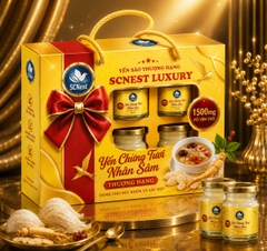SCNEST LUXURY - YẾN SÀO THƯỢNG HẠNG NHÂN SÂM CÓ 1500MG YẾN TINH CHẾ