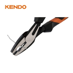 Kìm điện hạng nặng bằng thép CR-V Kendo 10111, 10112, 10113
