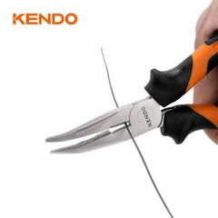 Kìm nhọn mỏ cong 160mm, 200mm Kendo 10401, 10402