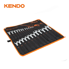 Bộ cờ lê 2 đầu vòng miệng bằng thép Cr-V 25 cái (6 - 32mm) Kendo 15249