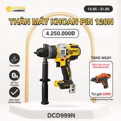 Thân máy khoan pin 20V 120Nm Flexvolt Dewalt DCD999N